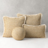 Elaine Smith Golden Hour Fringed Gold 12"x20" Decorative Pillow