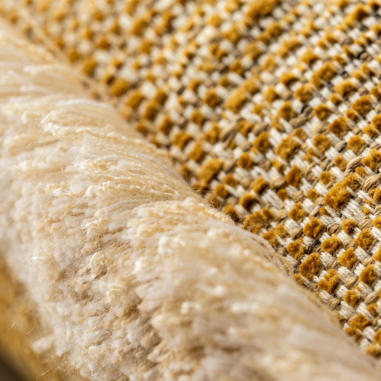 Elaine Smith Golden Hour Fringed Gold 12"x20" Decorative Pillow