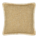 Elaine Smith Golden Hour Fringed Gold 22" x 22" Decorative Pillow
