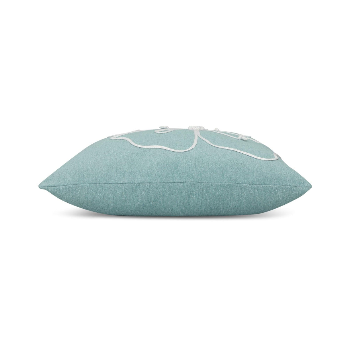 Elaine Smith Hibiscus Mist Light Blue 22"x22" Decorative Pillow