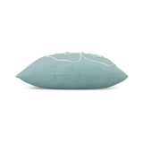 Elaine Smith Hibiscus Mist Light Blue 22"x22" Decorative Pillow
