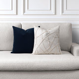 Elaine Smith Illusion Ivory Ivory 20"x20" Decorative Pillow