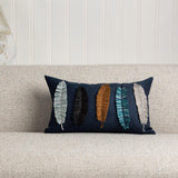 Elaine Smith Believe Denim Deep Blue 12"x20" Decorative Pillow