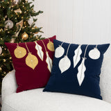 Elaine Smith Ornaments Ruby Red 20" x 20" Decorative Pillow