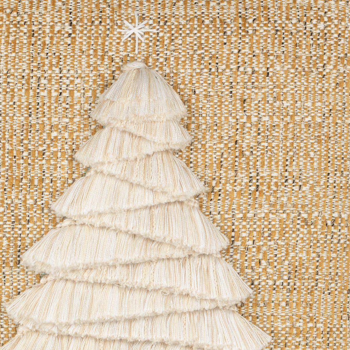 Elaine Smith Fraser Fir Golden Gold 20" x 20" Decorative Pillow