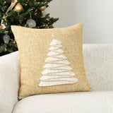 Elaine Smith Fraser Fir Golden Gold 20" x 20" Decorative Pillow