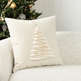 Elaine Smith Fraser Fir Ivory Ivory 20" x 20" Decorative Pillow