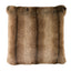 Schumacher Chocolate 18" x 18" Verbier Faux Fur Pillow