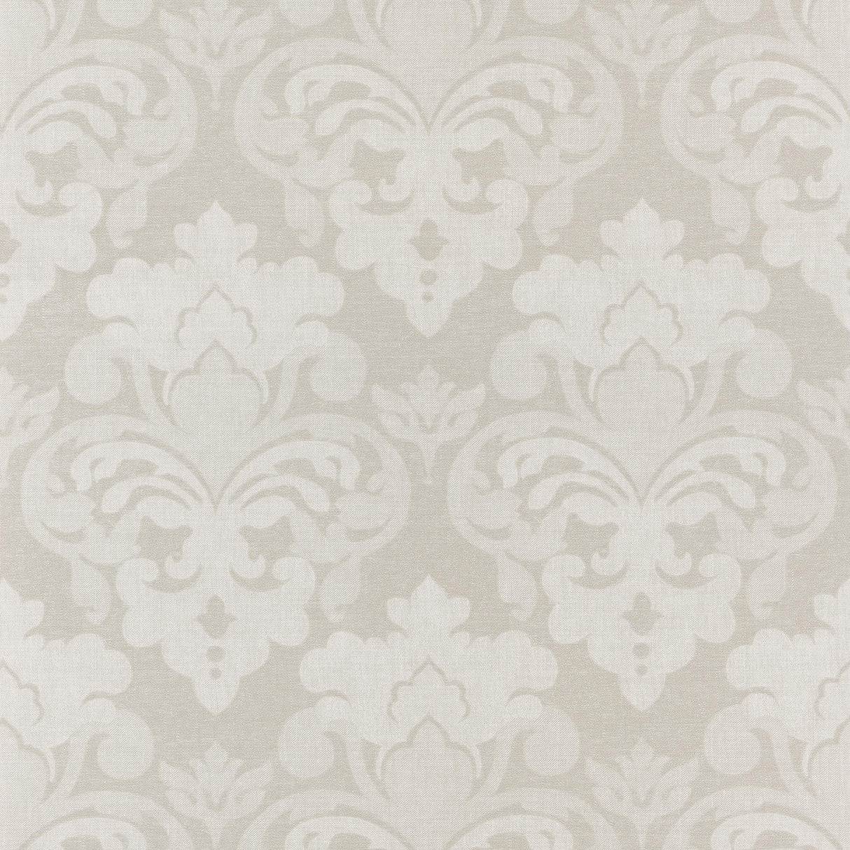 Anna French Darcey Damask Flax Wallpaper