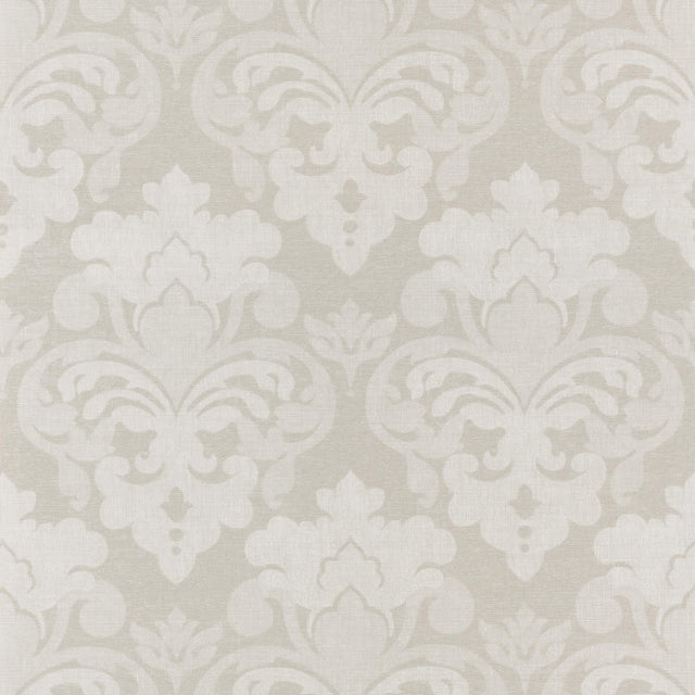 Anna French Darcey Damask Flax Wallpaper