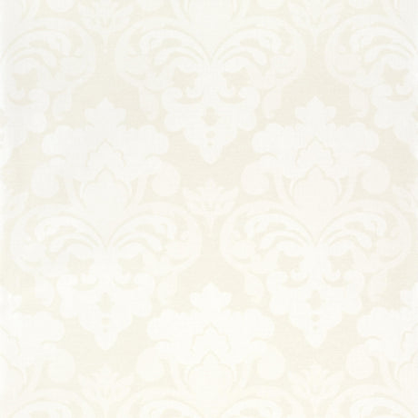 Anna French Darcey Damask Pearl On Off White Wallpaper