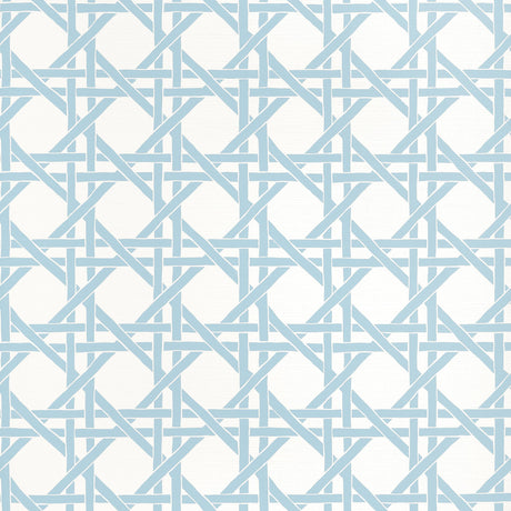 Thibaut CANARY TRELLIS Light Blue Wallpaper