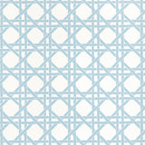 Thibaut Canary Trellis Light Blue Wallpaper