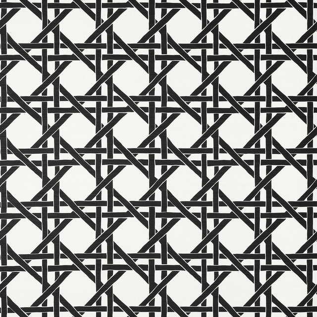 Thibaut Canary Trellis Black Wallpaper