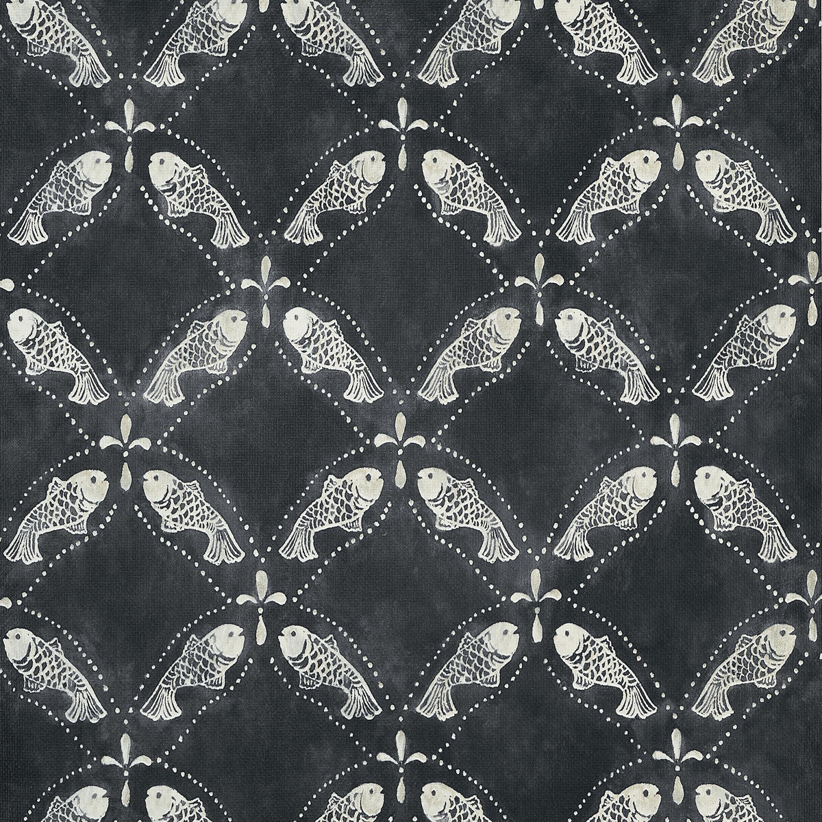 Thibaut Santorini Black Wallpaper