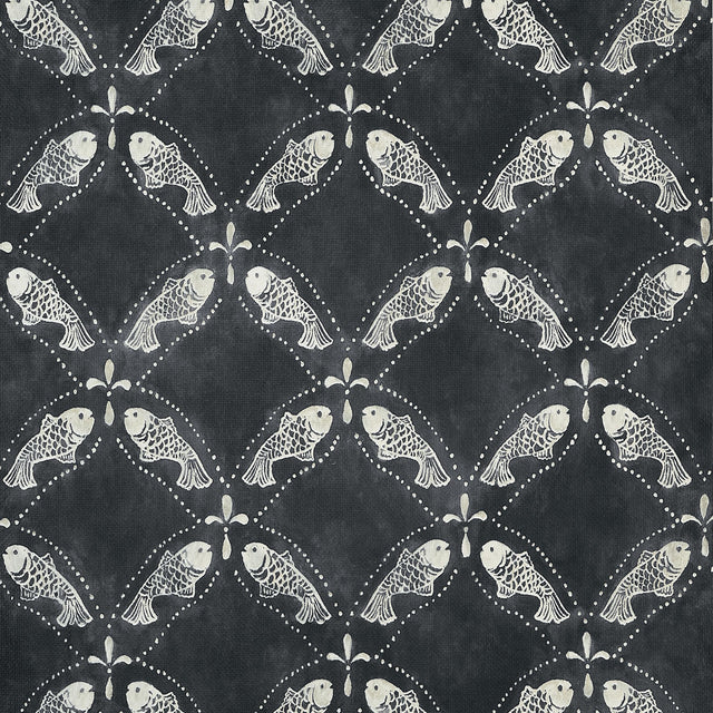 Thibaut Santorini Black Wallpaper