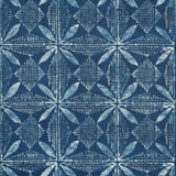 Thibaut TORTUGA BATIK Navy Wallpaper