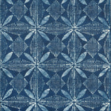 Thibaut Tortuga Batik Navy Wallpaper