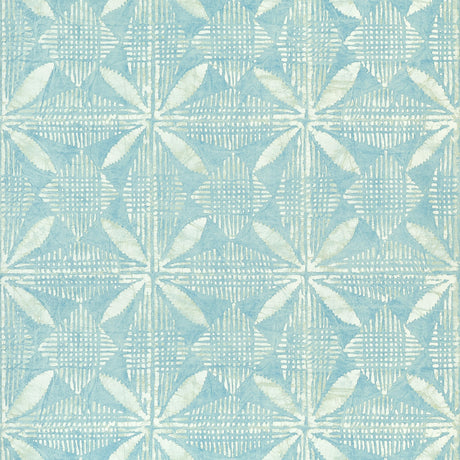 Thibaut TORTUGA BATIK Turquoise Wallpaper