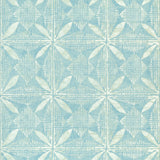 Thibaut Tortuga Batik Turquoise Wallpaper
