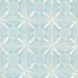 Thibaut TORTUGA BATIK Light Blue Wallpaper
