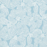 Thibaut ISLAND ORCHID Light Blue Wallpaper