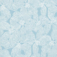 Thibaut Island Orchid Light Blue Wallpaper