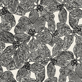 Thibaut Island Orchid Black And White Wallpaper