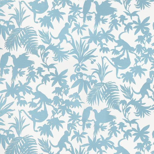 Thibaut ST. KITTS Blue Wallpaper