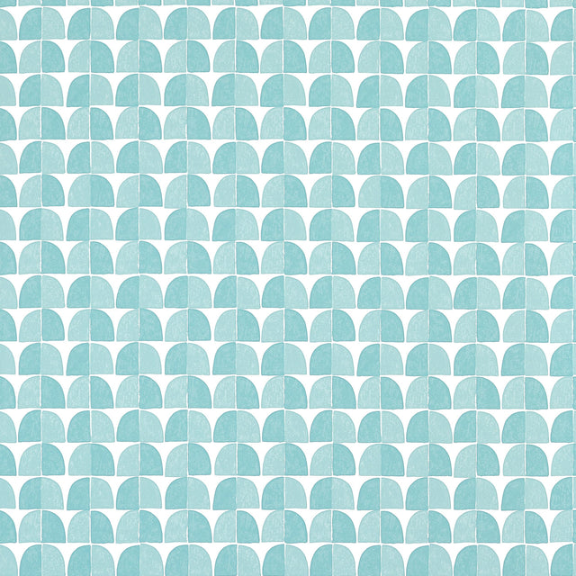 Thibaut Solsbury Turquoise Wallpaper