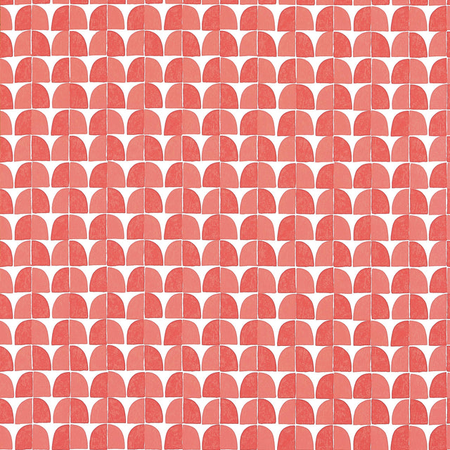 Thibaut Solsbury Coral Wallpaper