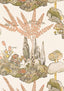 Thibaut ORLEANS Apricot and Ginger Wallpaper