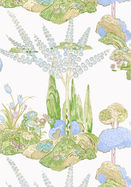 Thibaut ORLEANS Lavender Wallpaper