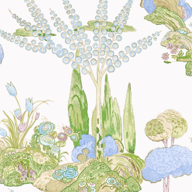 Thibaut Orleans Lavender Wallpaper