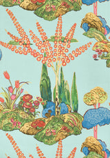 Thibaut ORLEANS Turquoise Wallpaper