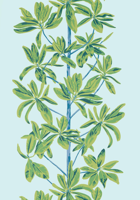 Thibaut MANGROVE TREE Turquoise Wallpaper