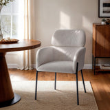 LH Home Allegra Dining Chair - Corduroy White