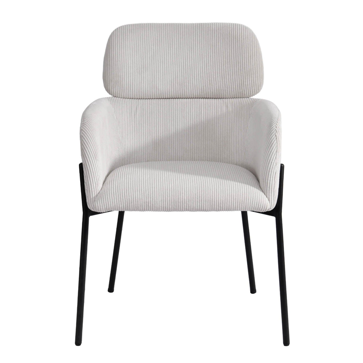 LH Home Allegra Dining Chair - Corduroy White