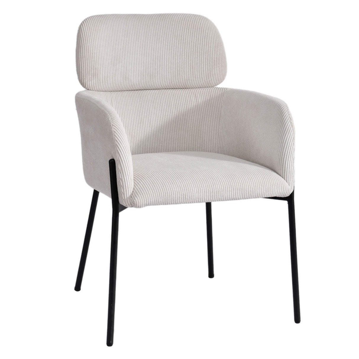 LH Home Allegra Dining Chair - Corduroy White