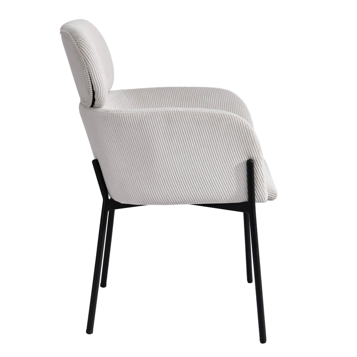 LH Home Allegra Dining Chair - Corduroy White