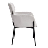 LH Home Allegra Dining Chair - Corduroy White