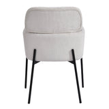 LH Home Allegra Dining Chair - Corduroy White