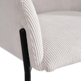 LH Home Allegra Dining Chair - Corduroy White