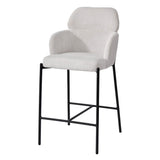LH Home Allegra Counter Stool - Corduroy White