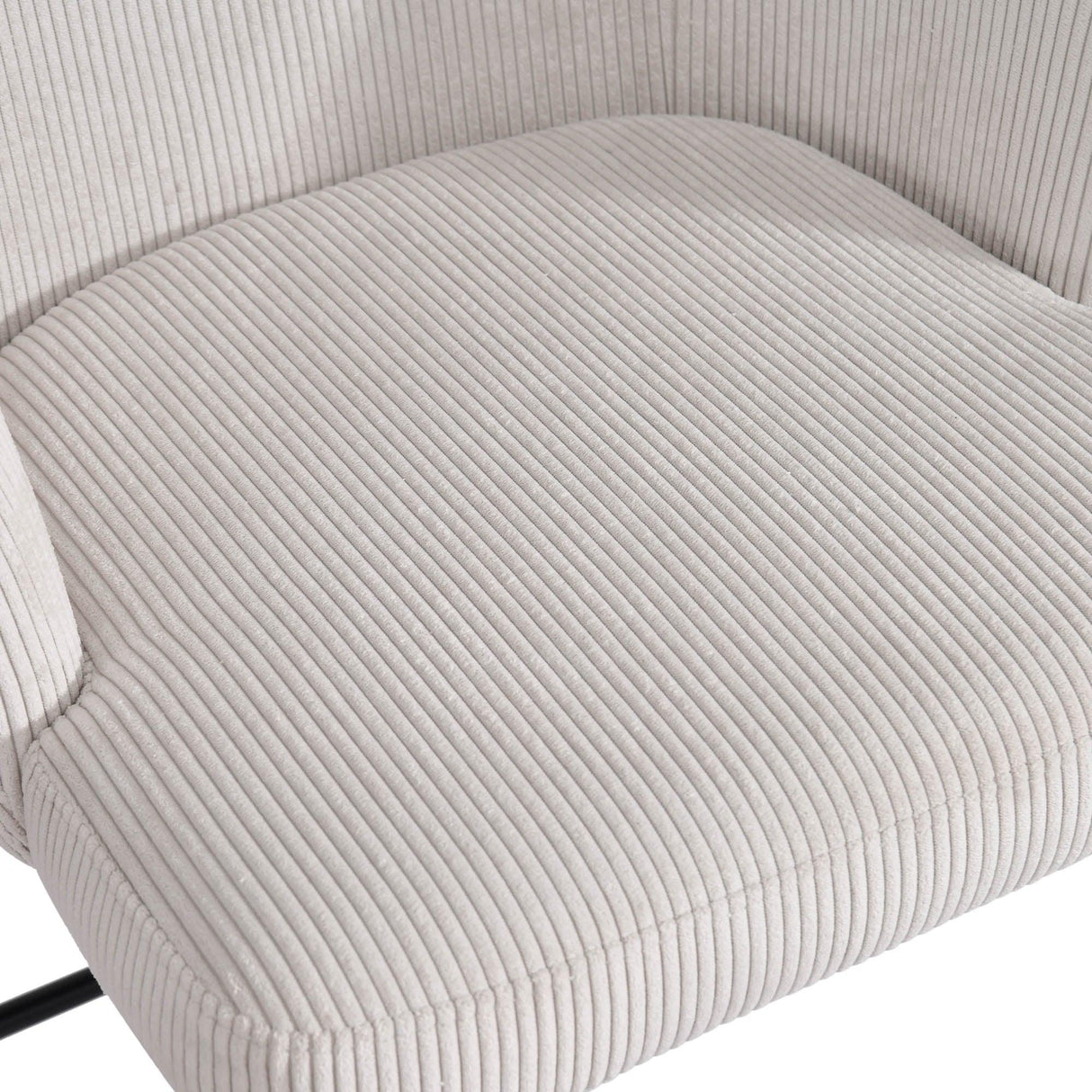 LH Home Allegra Counter Stool - Corduroy White