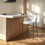 LH Home Allegra Counter Stool - Corduroy White