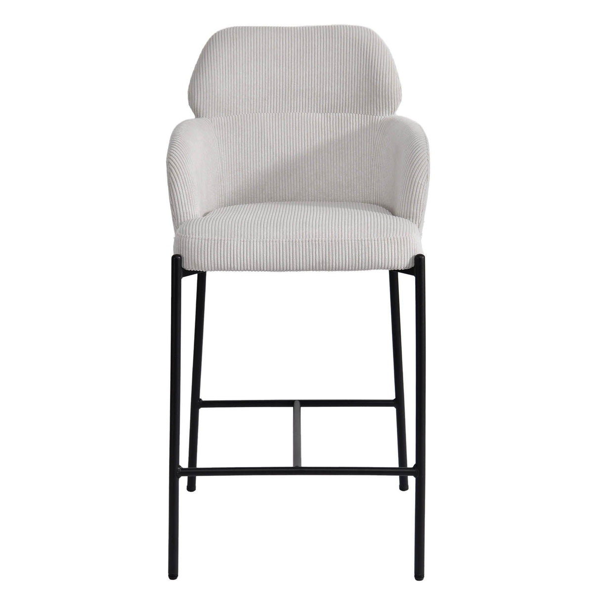 LH Home Allegra Counter Stool - Corduroy White