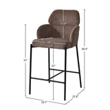 LH Home Allegra Counter Stool - Corduroy Brown