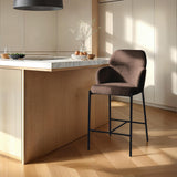 LH Home Allegra Counter Stool - Corduroy Brown