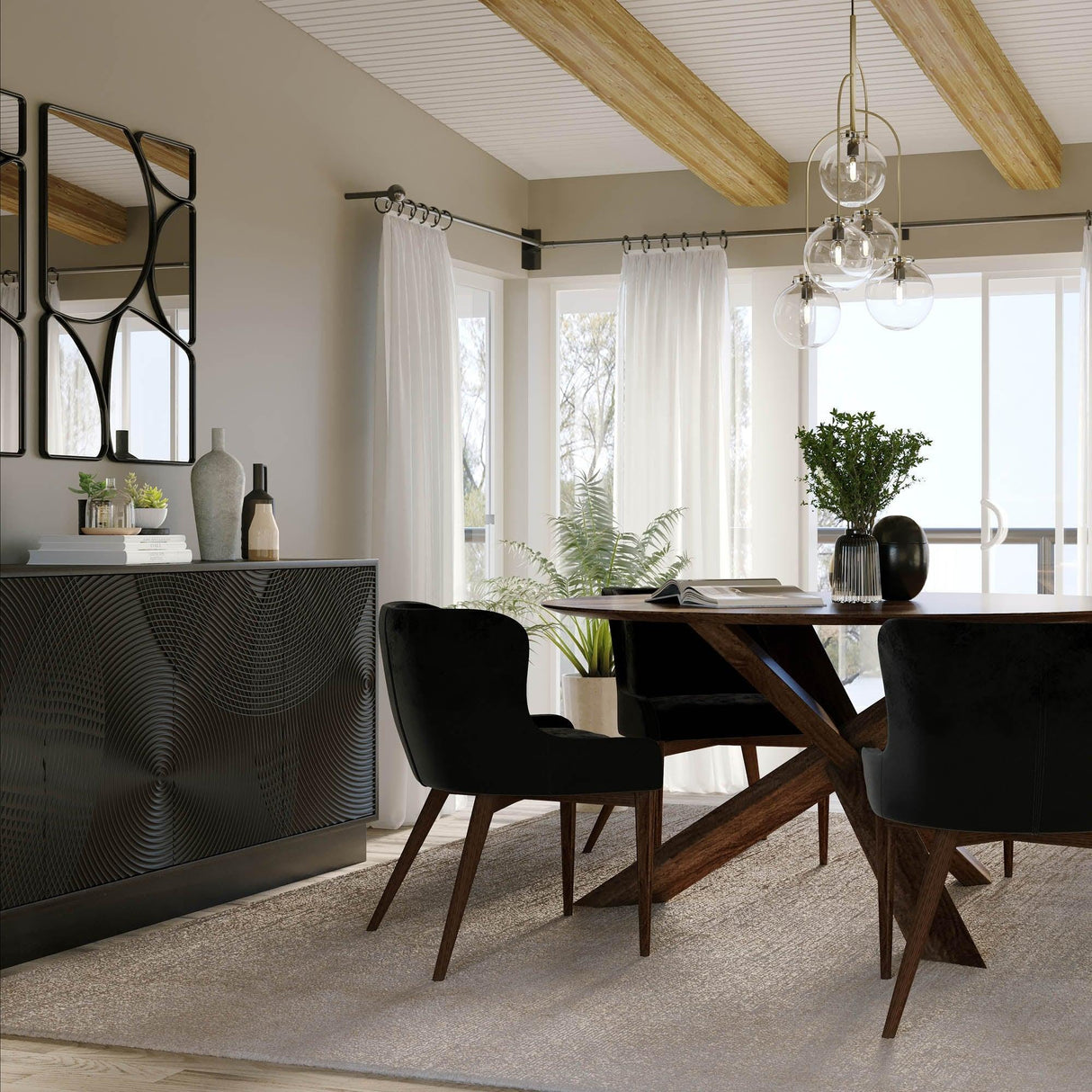 LH Home Round 3-Legged Dining Table